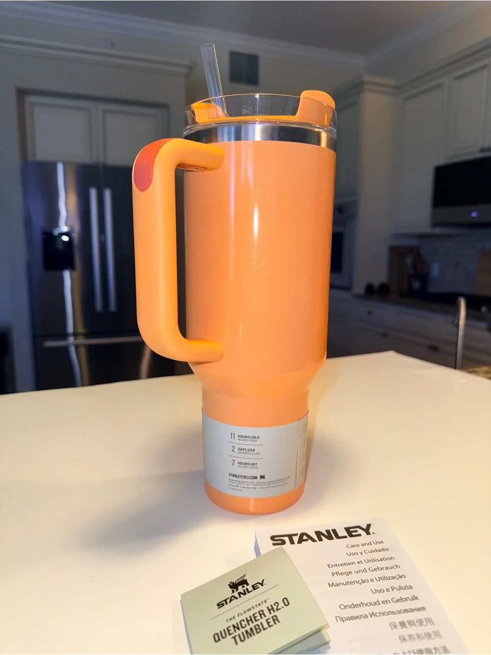 NWT Stanley H2.0 FlowState 40 oz Tumbler - Peach Bellini - NO BOX